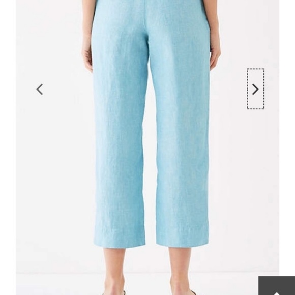 J.Jill Cropped Linen Summer Pants - Picture 4 of 6